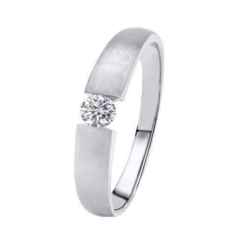 0,10 ct  Diamant Brillant Ring aus 585 Weißgold