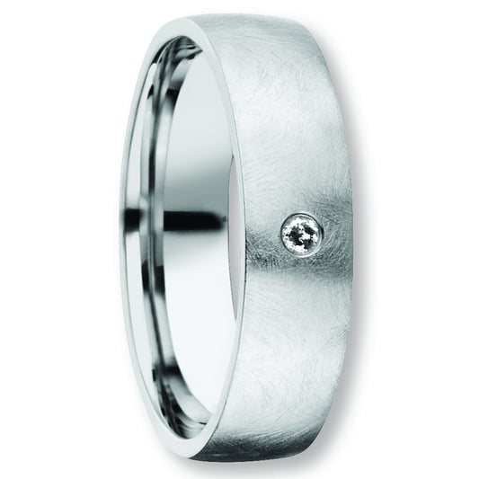 One Element 0.015 ct Brillant Diamant Freundschaft  Partner Ring aus 925 Silber