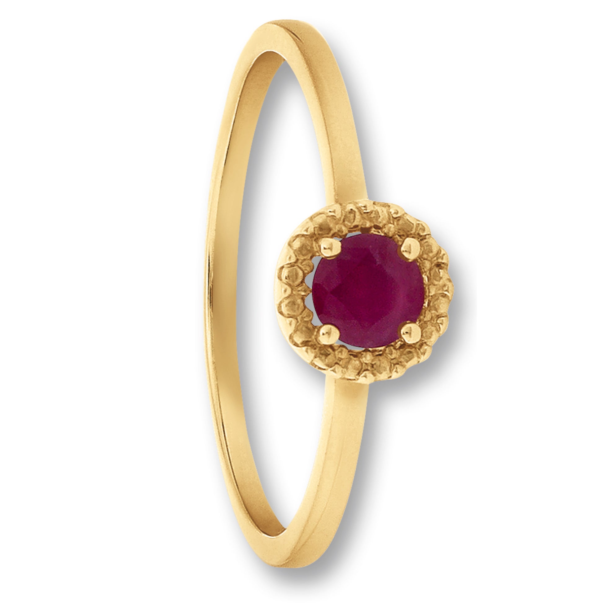 One Element  Rubin Ring aus 333 Gelbgold