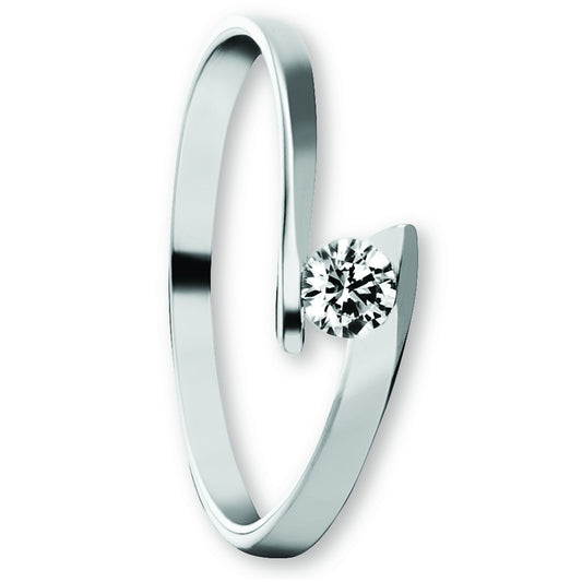 One Element  Zirkonia Ring aus 333 Weißgold