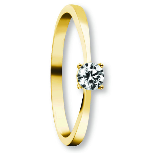 Zirkonia Ring aus 333 Gelbgold