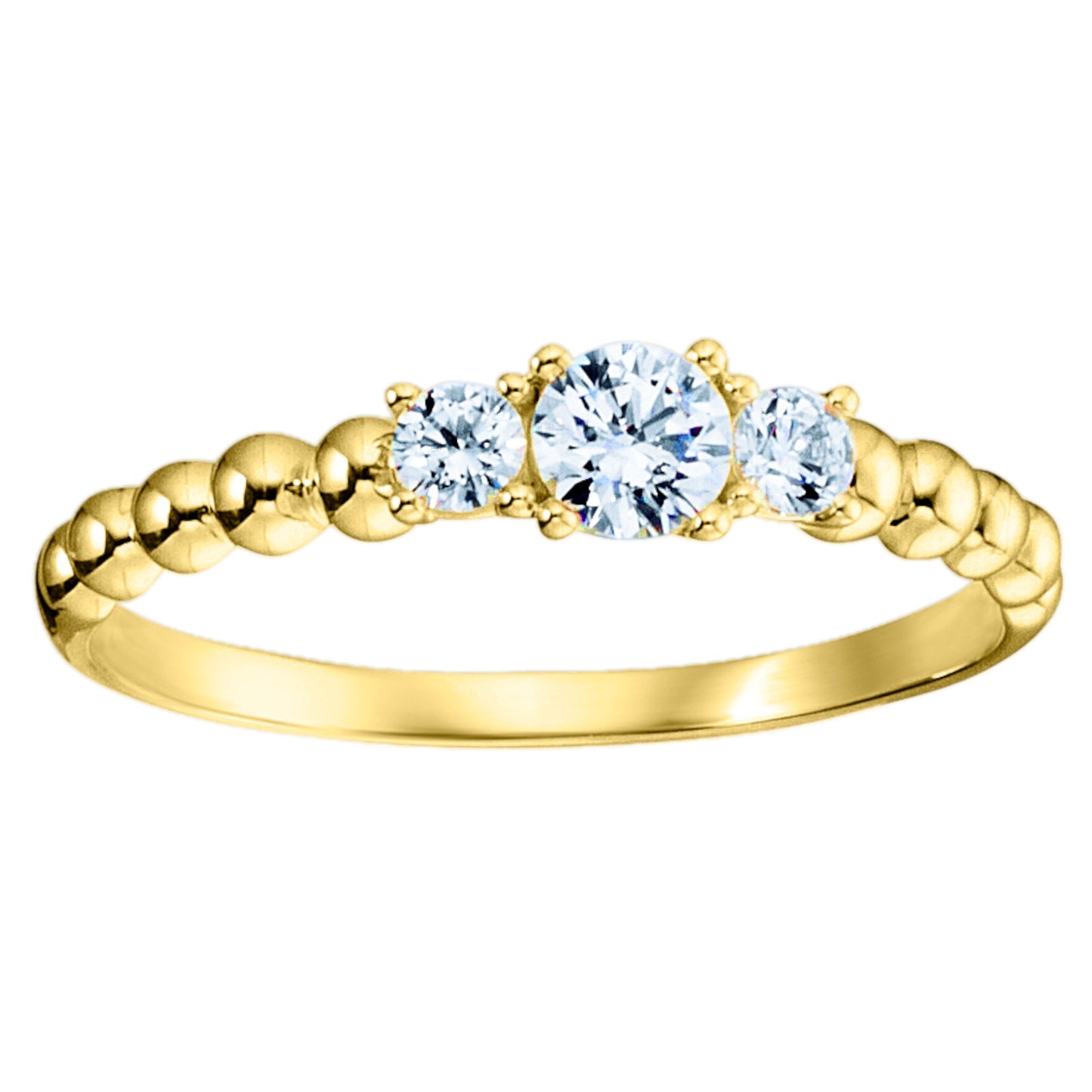 Zirkonia Ring aus 333 Gelbgold
