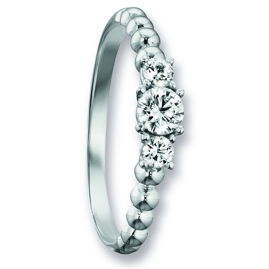 One Element  Zirkonia Ring aus 333 Weißgold