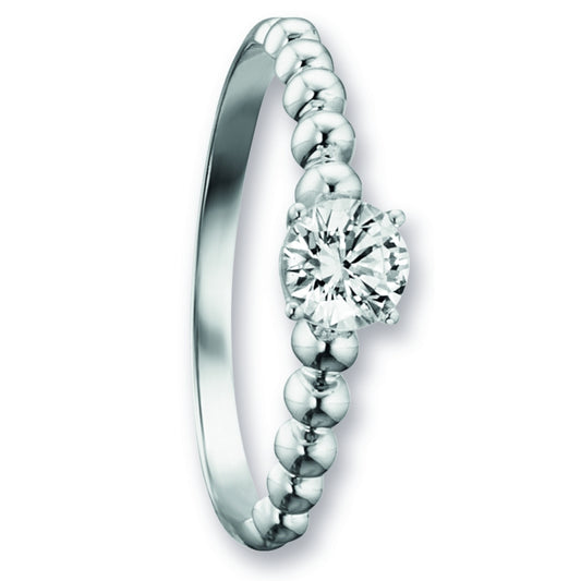 One Element  Zirkonia Ring aus 333 Weißgold