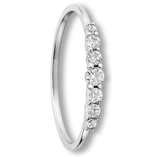 One Element  Zirkonia Ring aus 333 Weißgold