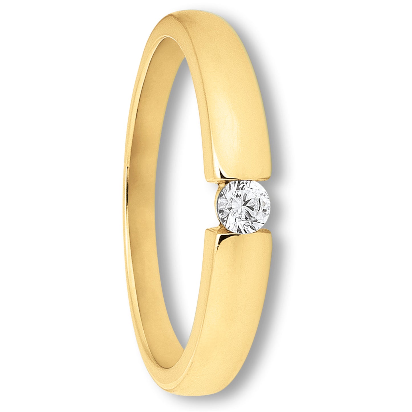 Zirkonia Ring aus 333 Gelbgold