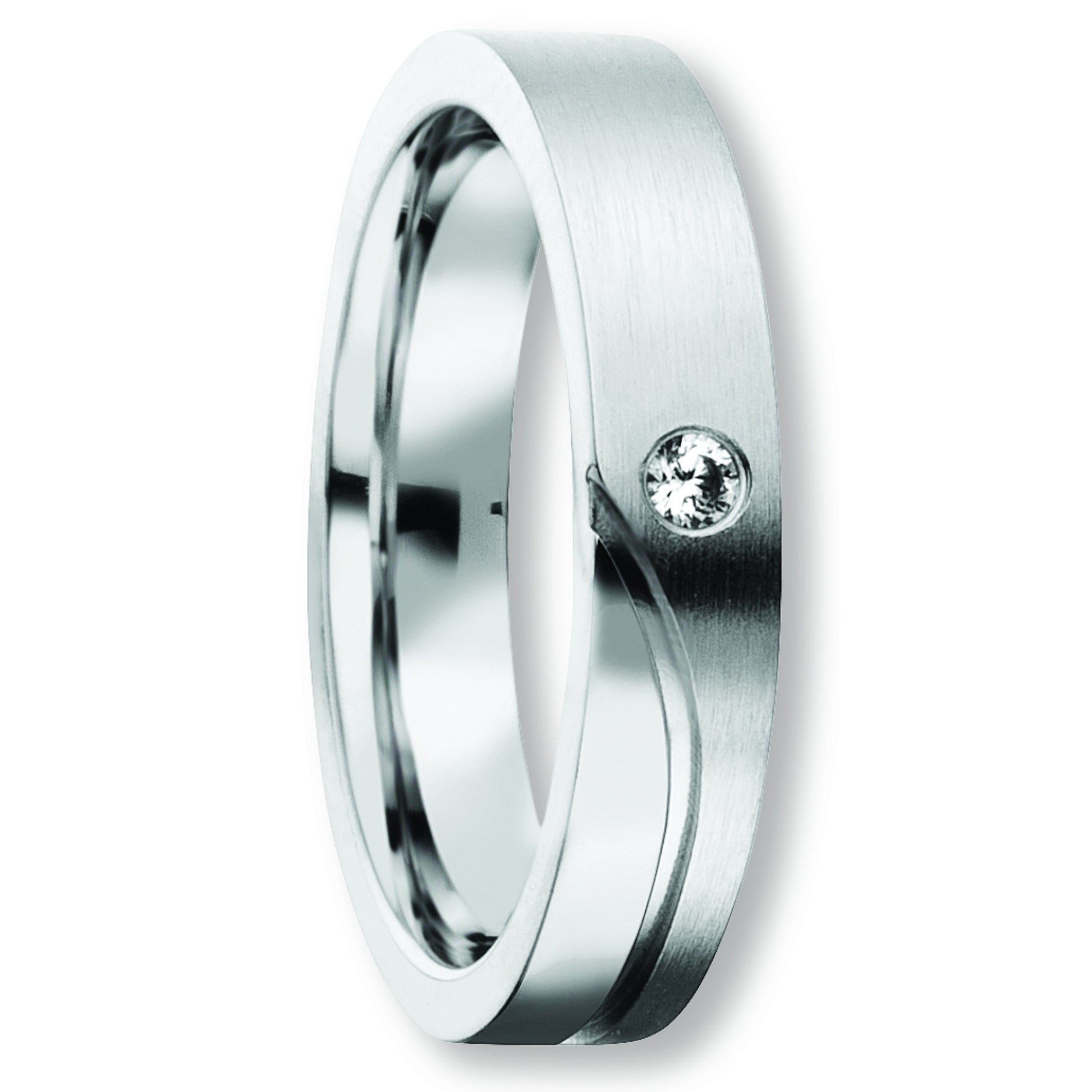 One Element  Zirkonia Freundschaft  Partner Ring aus 925 Silber